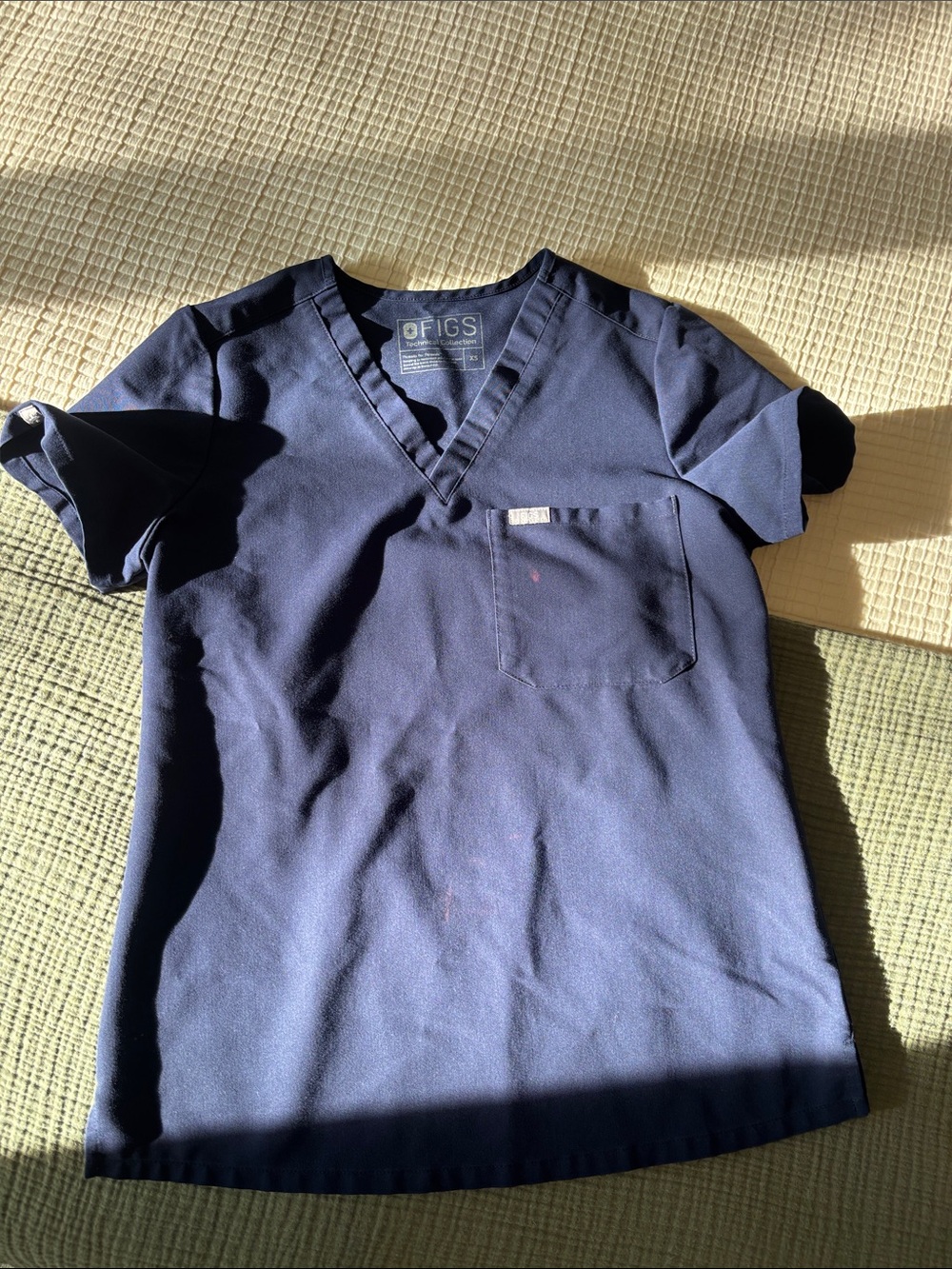 Figs Catarina Top XS in Navy Blue
